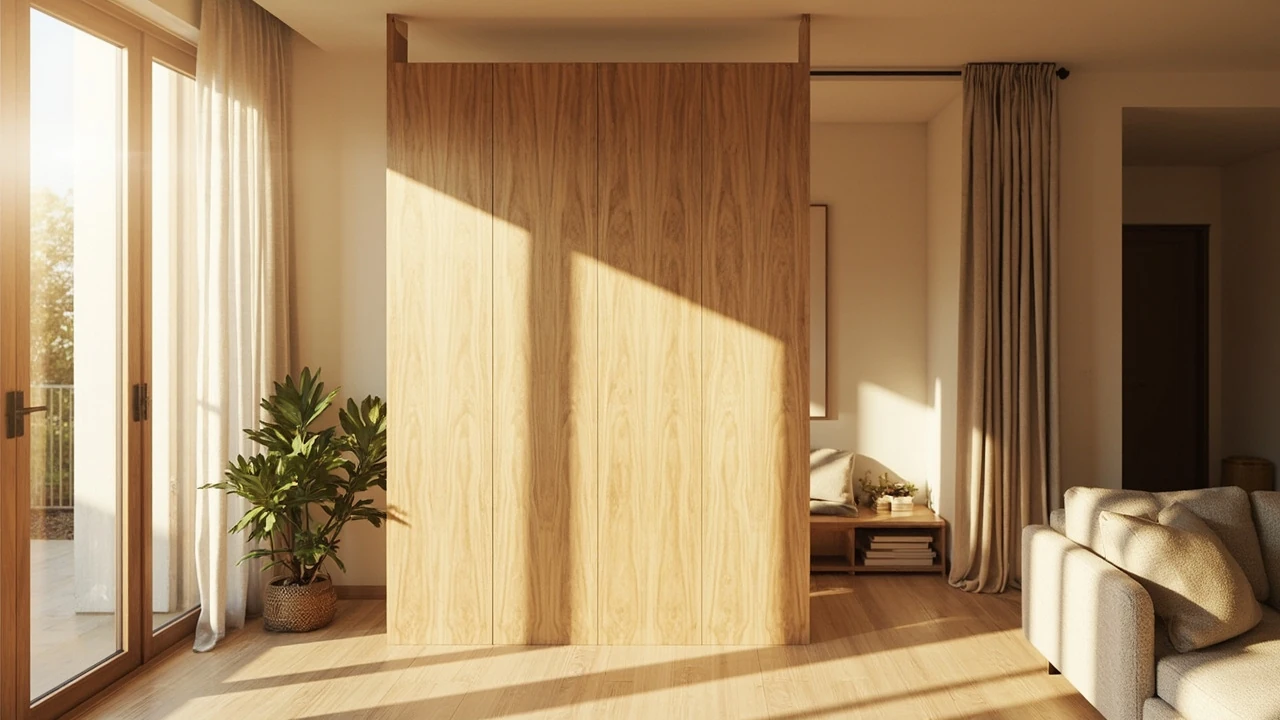 Pembatas ruangan in a bright open-plan living space
